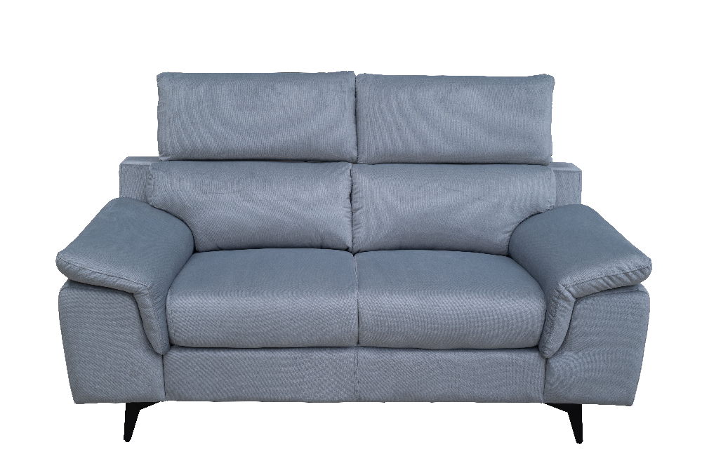 Happy Home Sofaset 2tlg. Couchgarnitur 3-2-Sitzer HSP110-GRA Samtstoff grau