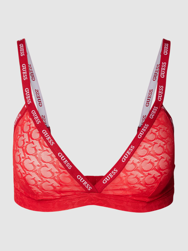 BH mit Logo-Muster Modell 'EDYTHA' in rot