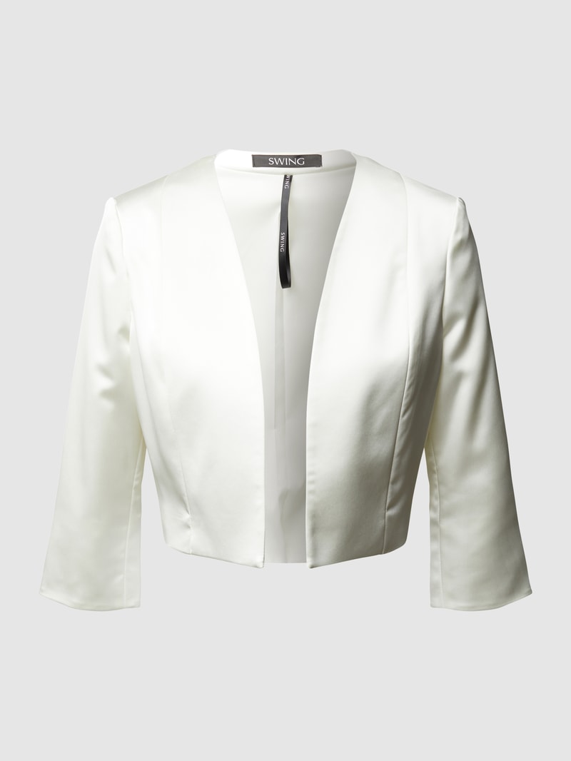 Bolero aus Satin in offwhite