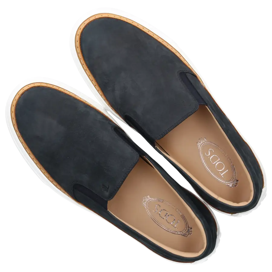 Tod's - Slipper XXM12 Nubukleder - blau