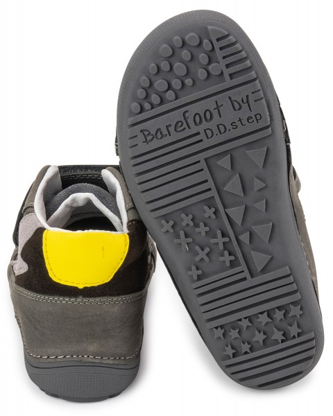 DD Step ~ HighCut Klettschuh Leder ~ Grey Lightning