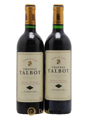 Château Talbot 4ème Grand Cru Classé  1990 - Lot de 2 Bouteilles