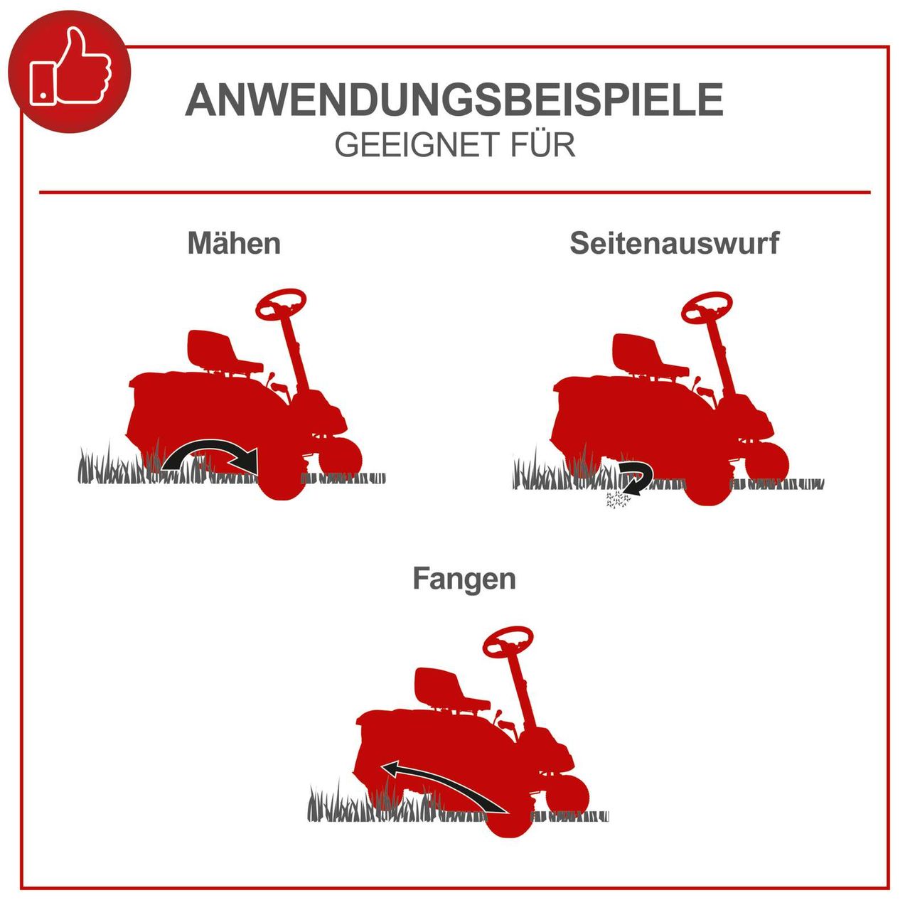 Scheppach Benzin-Aufsitzrasenmäher MR200-61 E Start 6 in 1