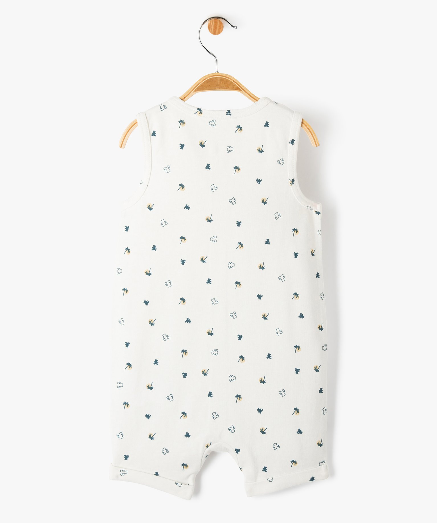 Combishort bébé Garçon à motifs palmiers - LuluCastagnette ecru | GEMO