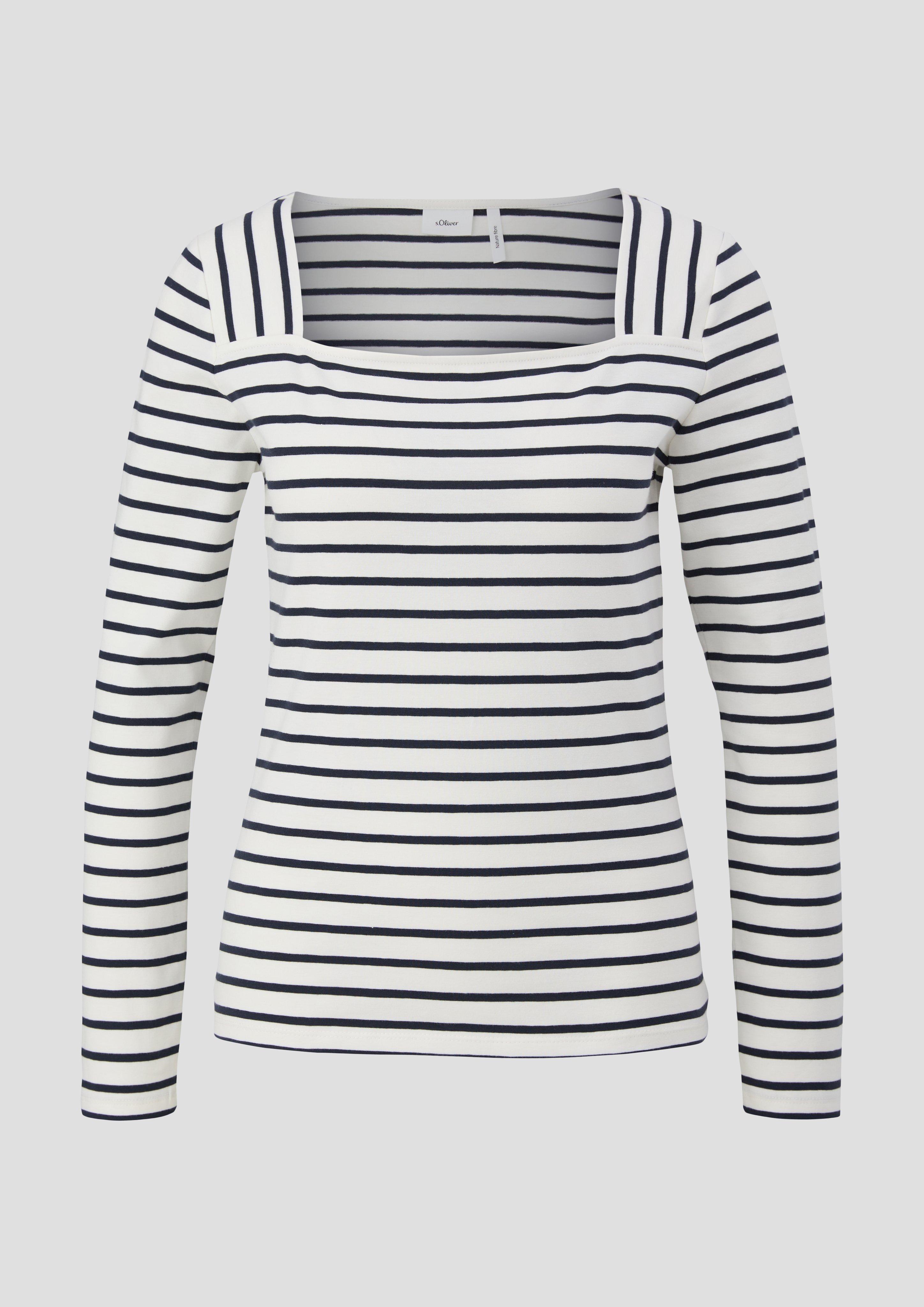 Langarmshirt mit Karreeausschnitt  2141517-02G0