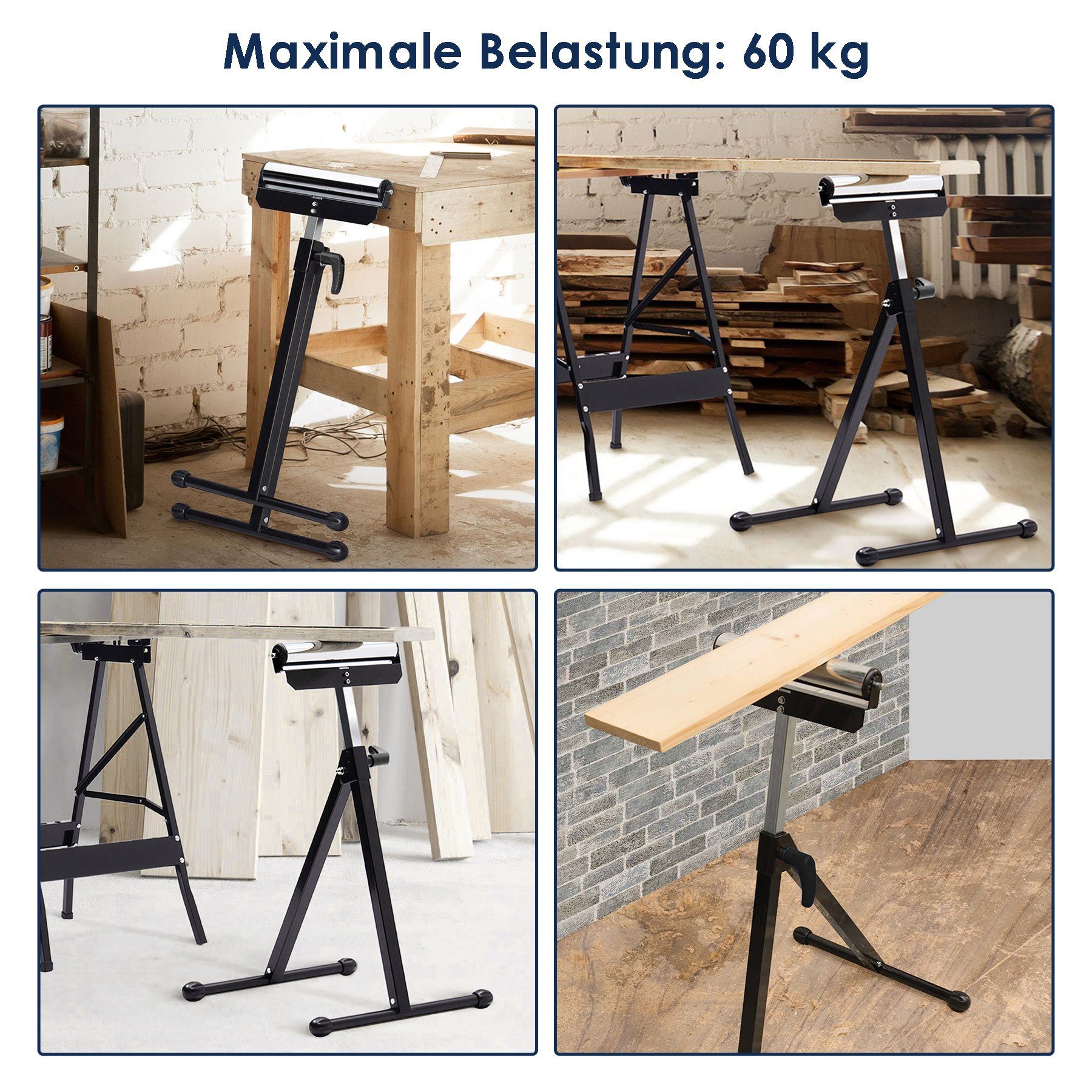Gimisgu Gerüst Rollenbock Ständer Materialständer Werkbank Unterstellbock Rollbock