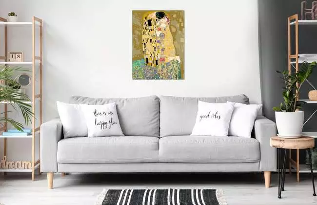 CreArt Leinwand ART Collection: Der Kuss (Klimt) - Malen nach Zahlen für Erwachsene