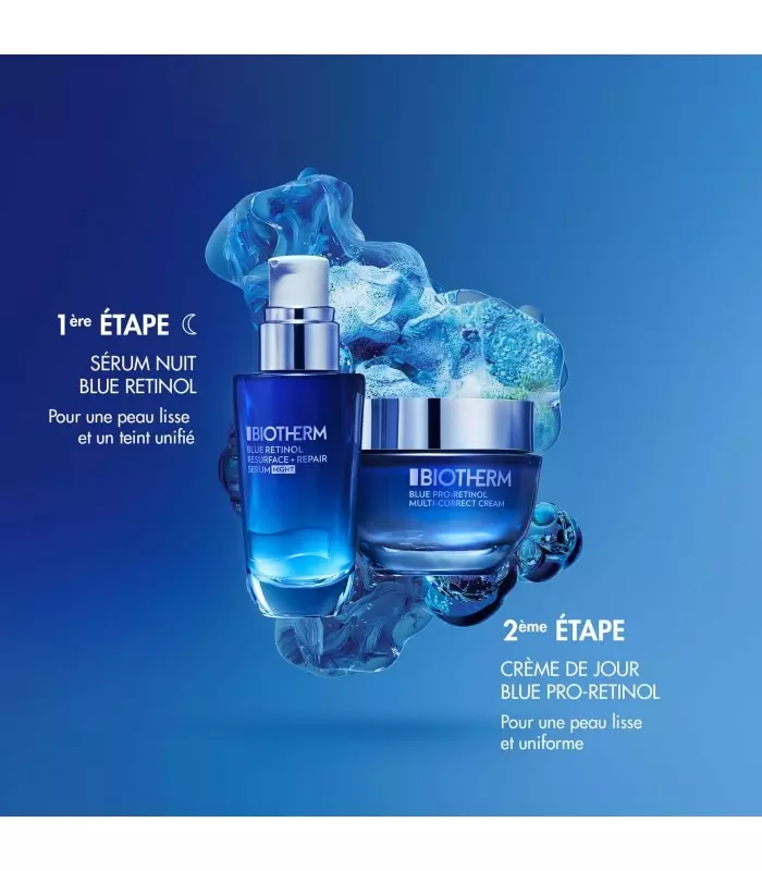 BLUE PRO-RETINOL Crème hydratante pro-rétinol anti-âge et anti-rides tous types de peaux