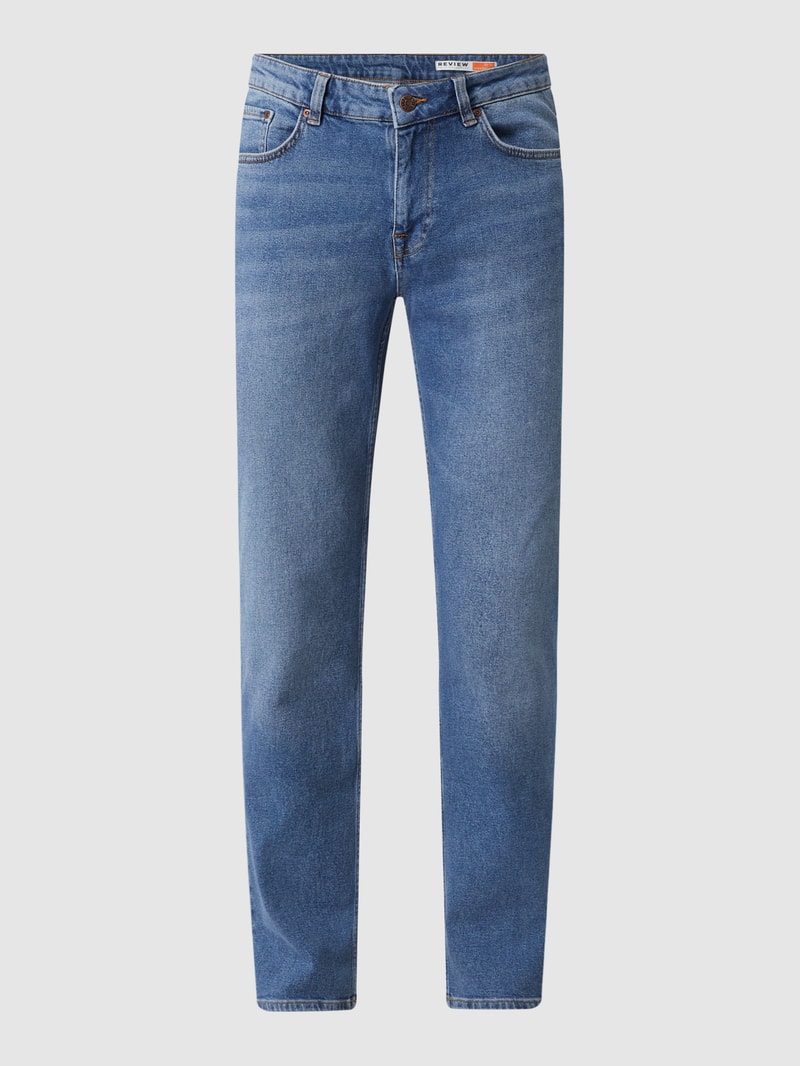 Straight Fit Jeans mit Stretch-Anteil in blau