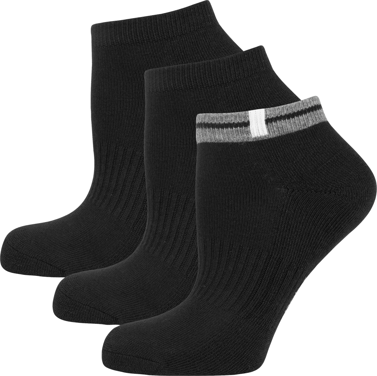 Sport Sneaker schwarz Gr. 35-38, 3 St
