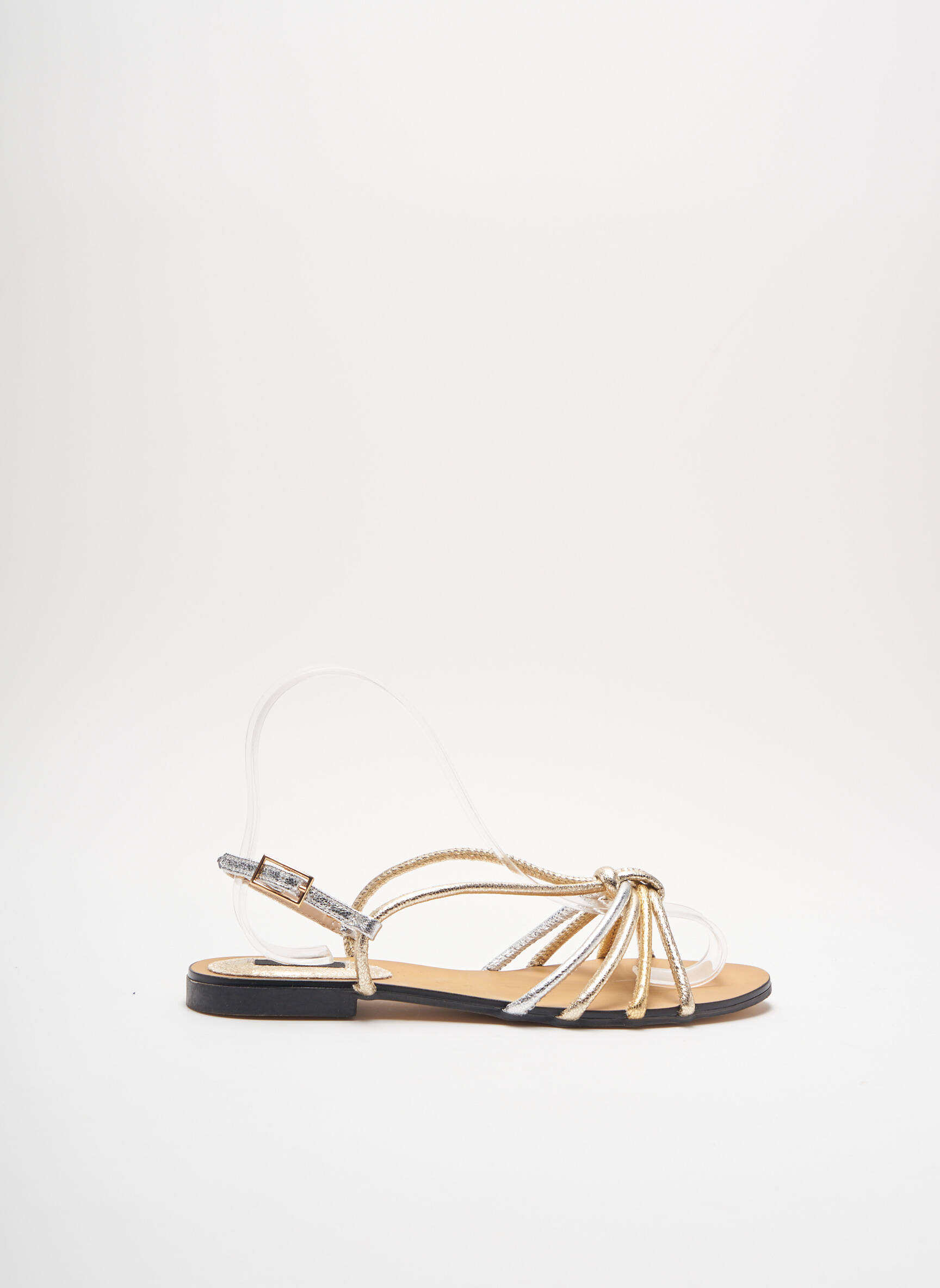 Mng Sandales Nu Pieds Femme couleur gris