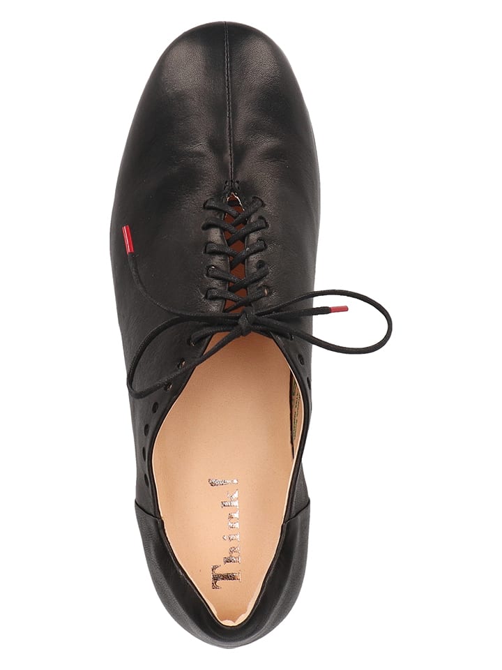 Think! Leder-Schnürschuhe in Schwarz günstig kaufen
