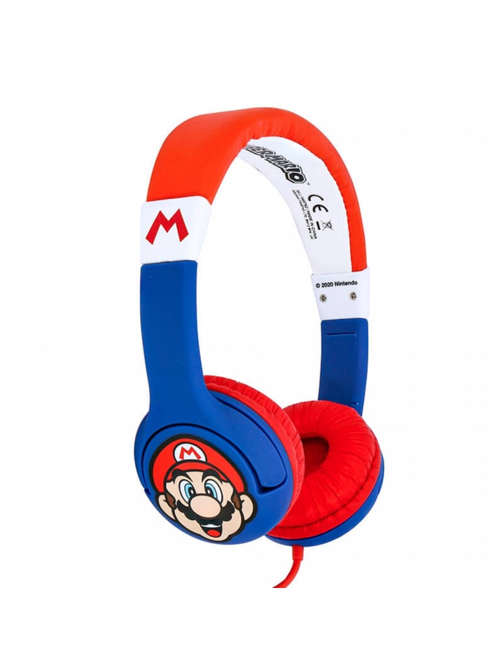 COFI 1453 Super Mario kabelgebundene Kopfhörer für Kinder zwischen in Blau-Rot günstig kaufen onesize