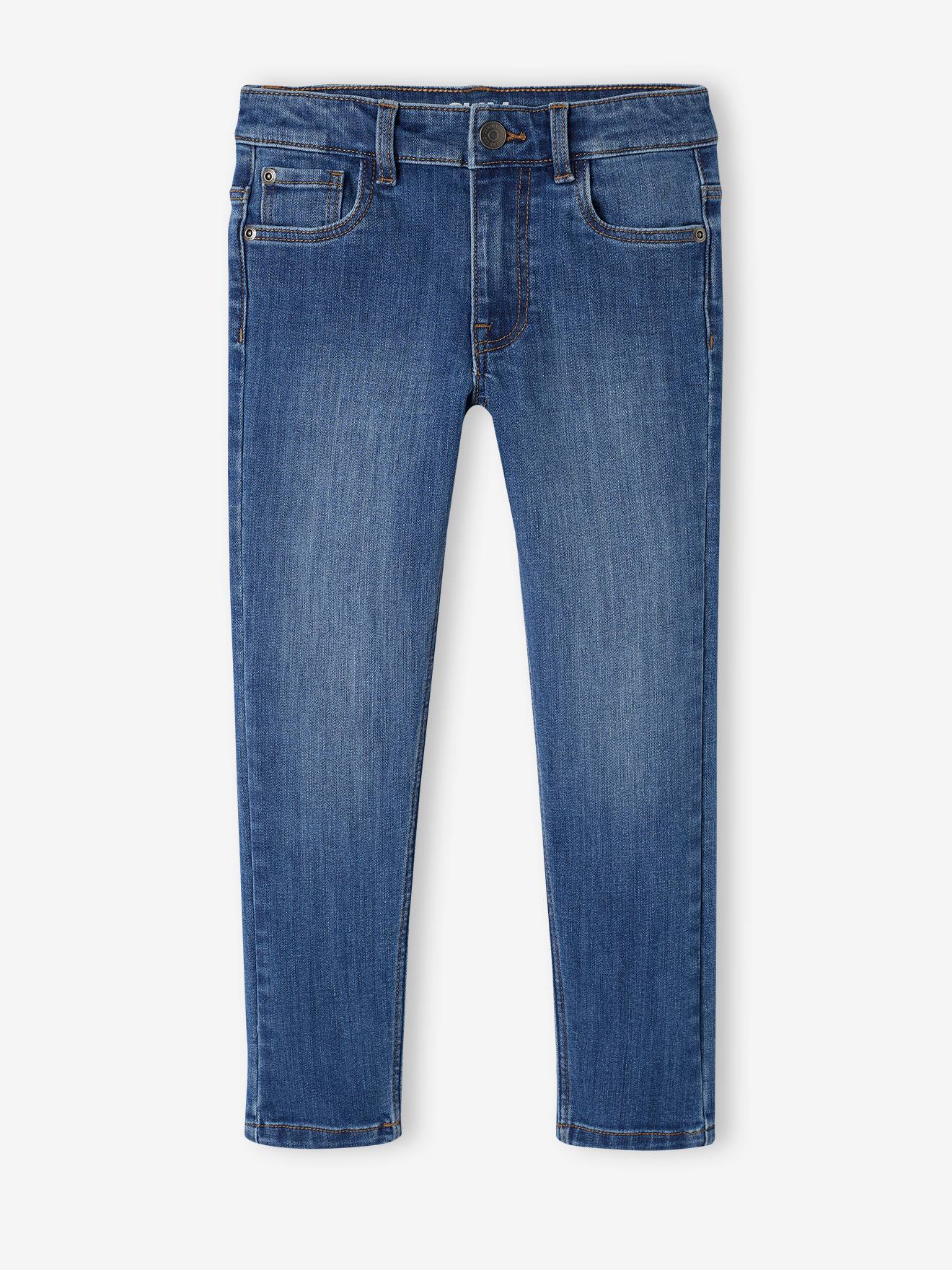 Vertbaudet Die UNVERWÜSTLICHE, robuste Jungen Jeans, Slim-Fit - dark blue