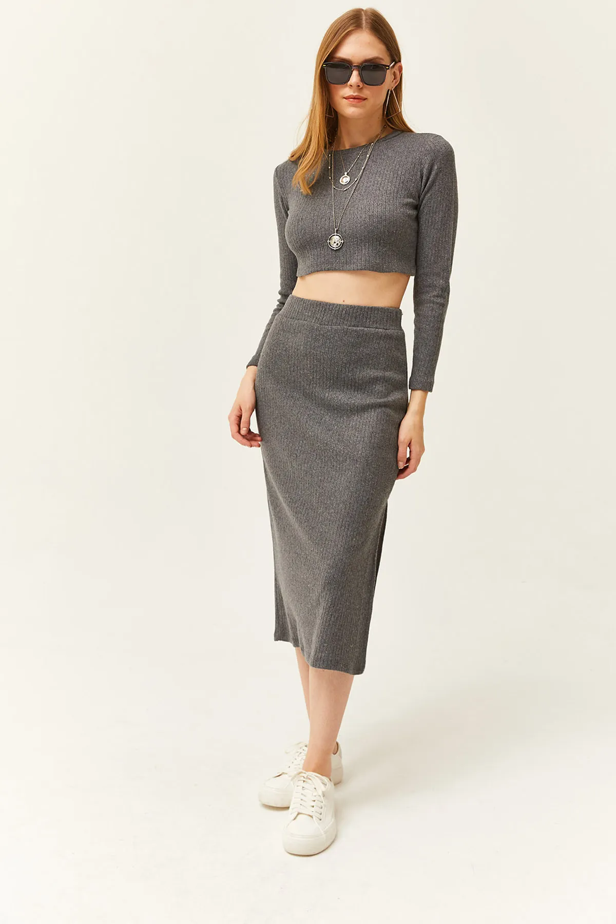 Olalook  Zweiteiler - Grau - Regular Fit