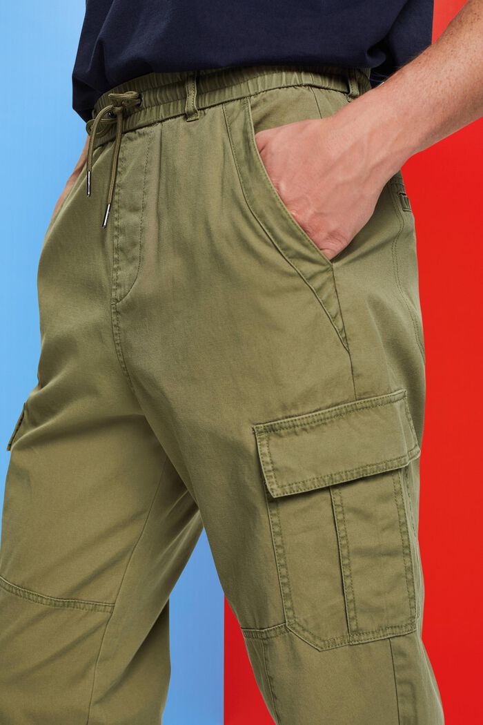 Cargohose aus Baumwolle im Jogger-Stil mit schmal zulaufendem Bein