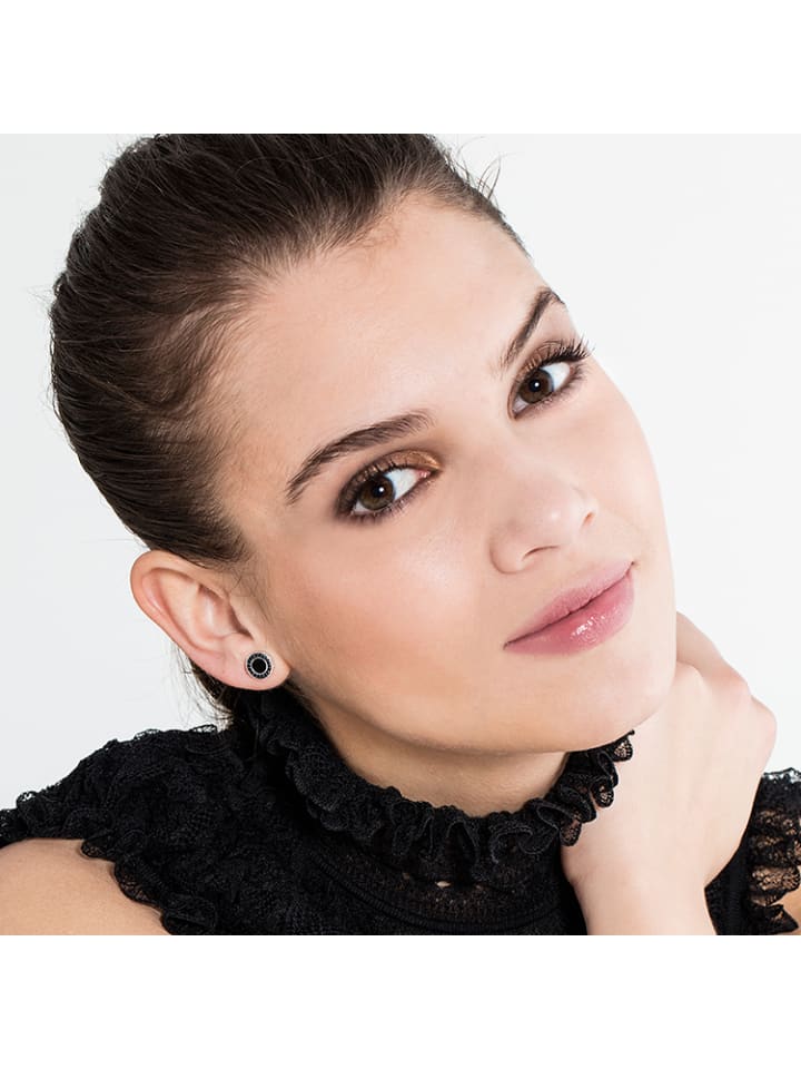Thomas Sabo Ohrstecker in schwarz, silber günstig kaufen onesize