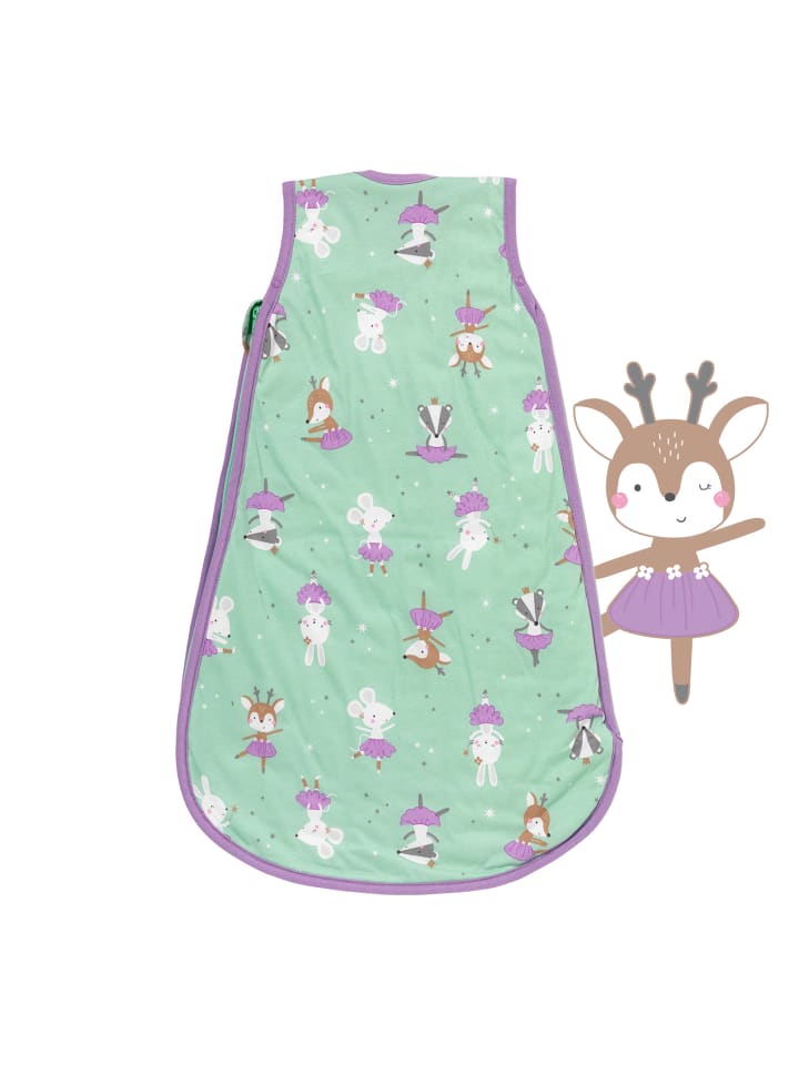 Schlummersack Babyschlafsack, 1.0 TOG in Mint-Lila günstig kaufen