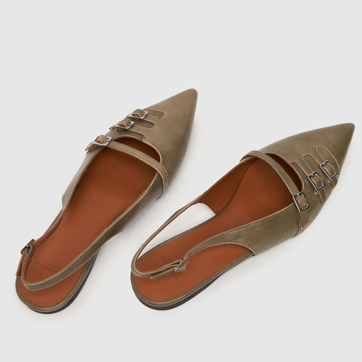 Vagabond Shoemakers – Hermine – Ljusgrå platta skor
