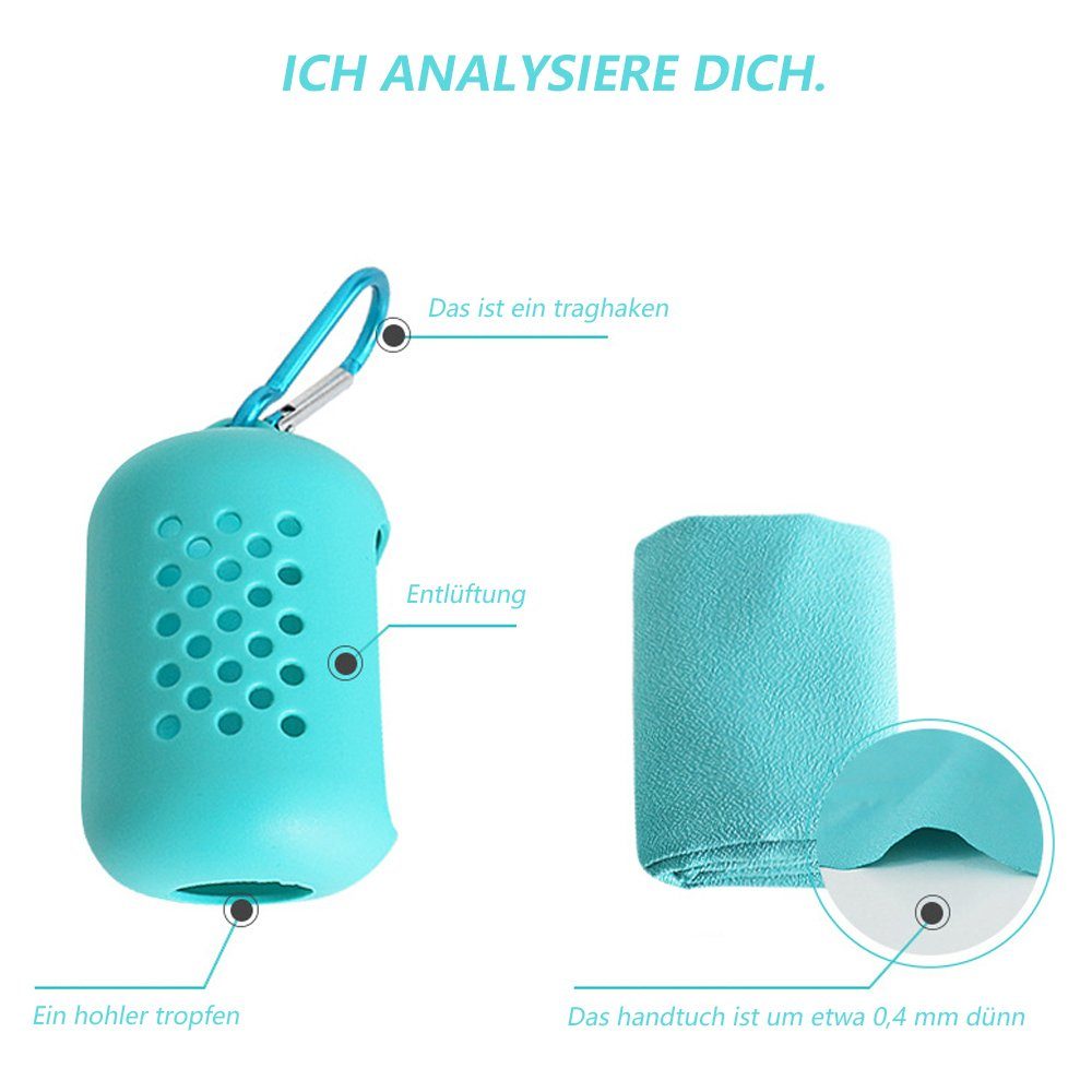 Einemgeld Sporthandtuch 2pcs Cooling Towel für Sport & Fitness, Mikrofaser Handtuch/Kühltuch