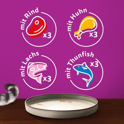 Jumbopack Whiskas Pure Delight Portionsbeutel 144 x 85 g
