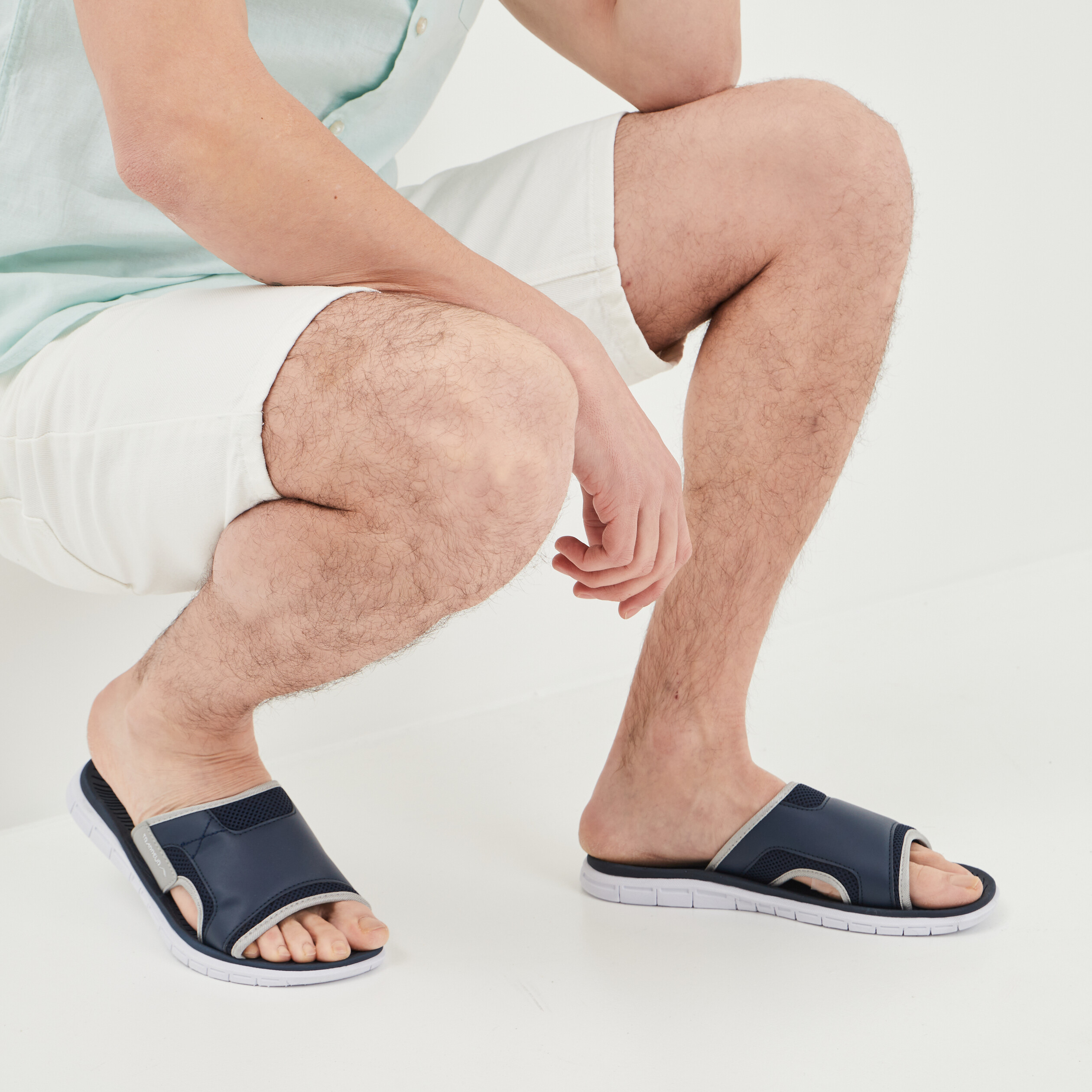 Mules Trappeur bleu marine homme | La Halle