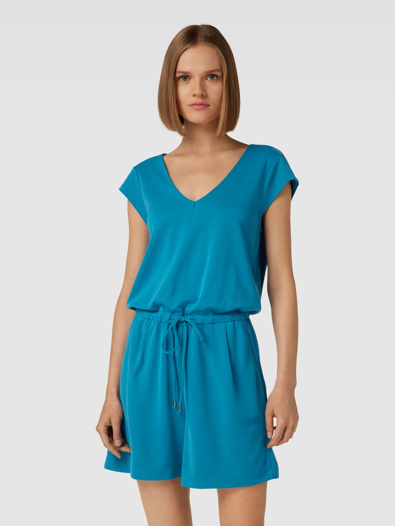 Playsuit mit Tunnelzug in petrol