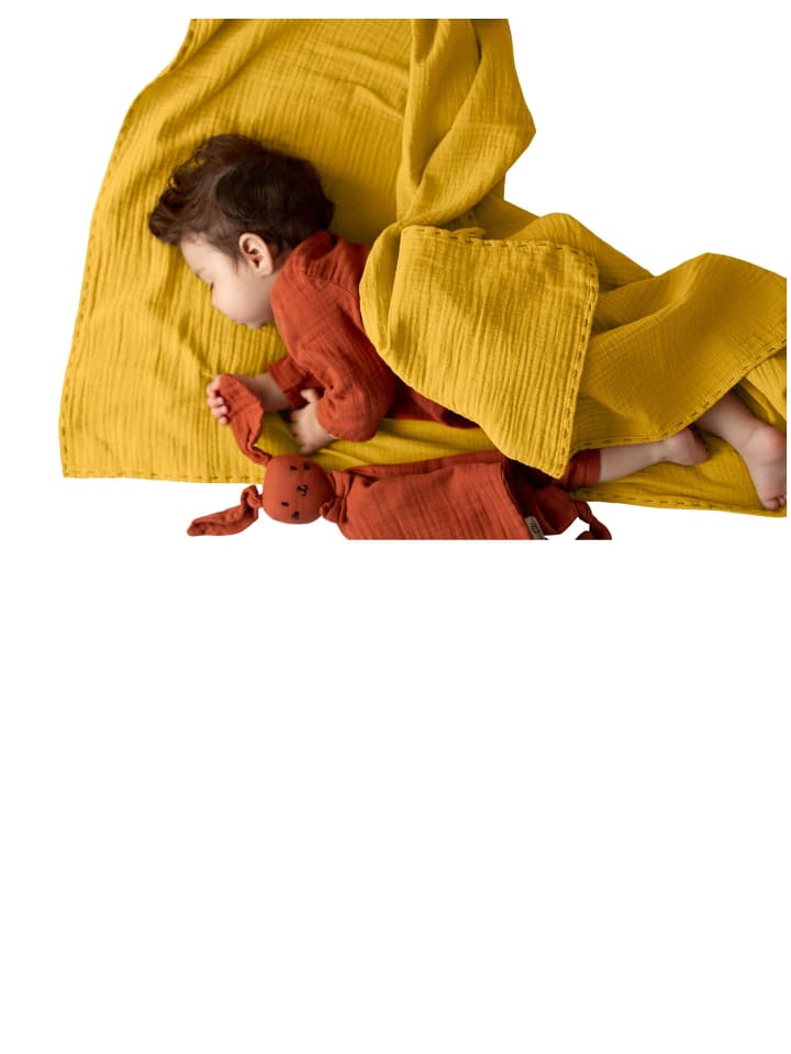 Mababu Stilltuch Musselin in mustard günstig kaufen onesize