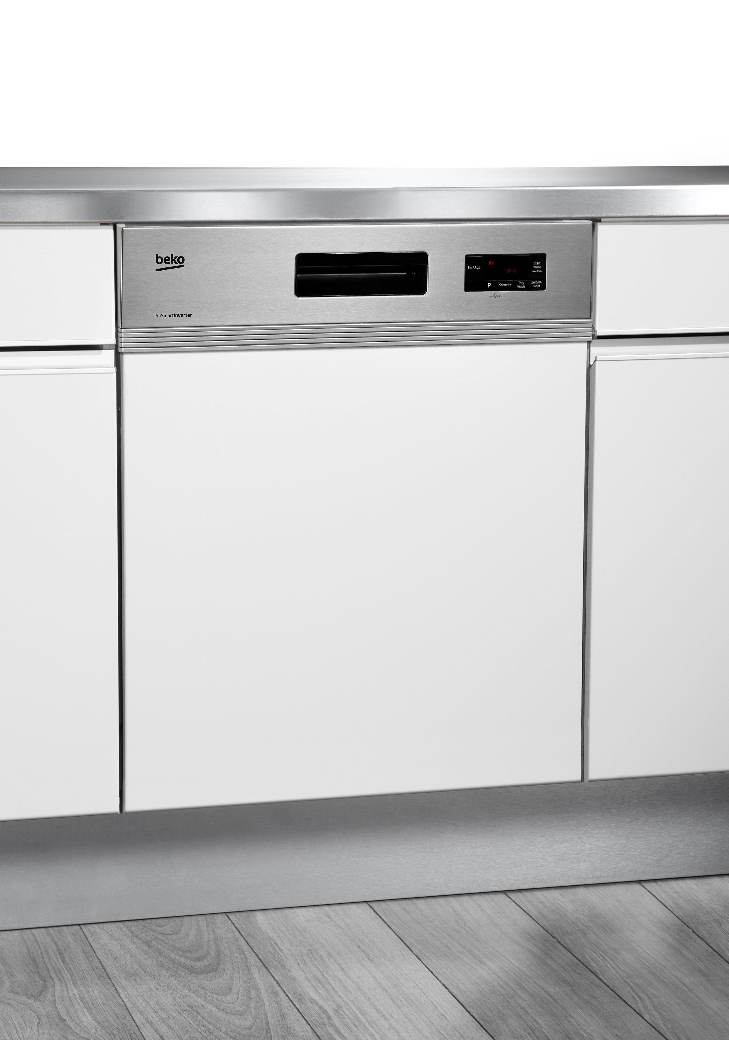 BEKO teilintegrierbarer Geschirrspüler DO55420, DIO55420X4Y, 14 Maßgedecke, mit Schnell + Sauber-Programm