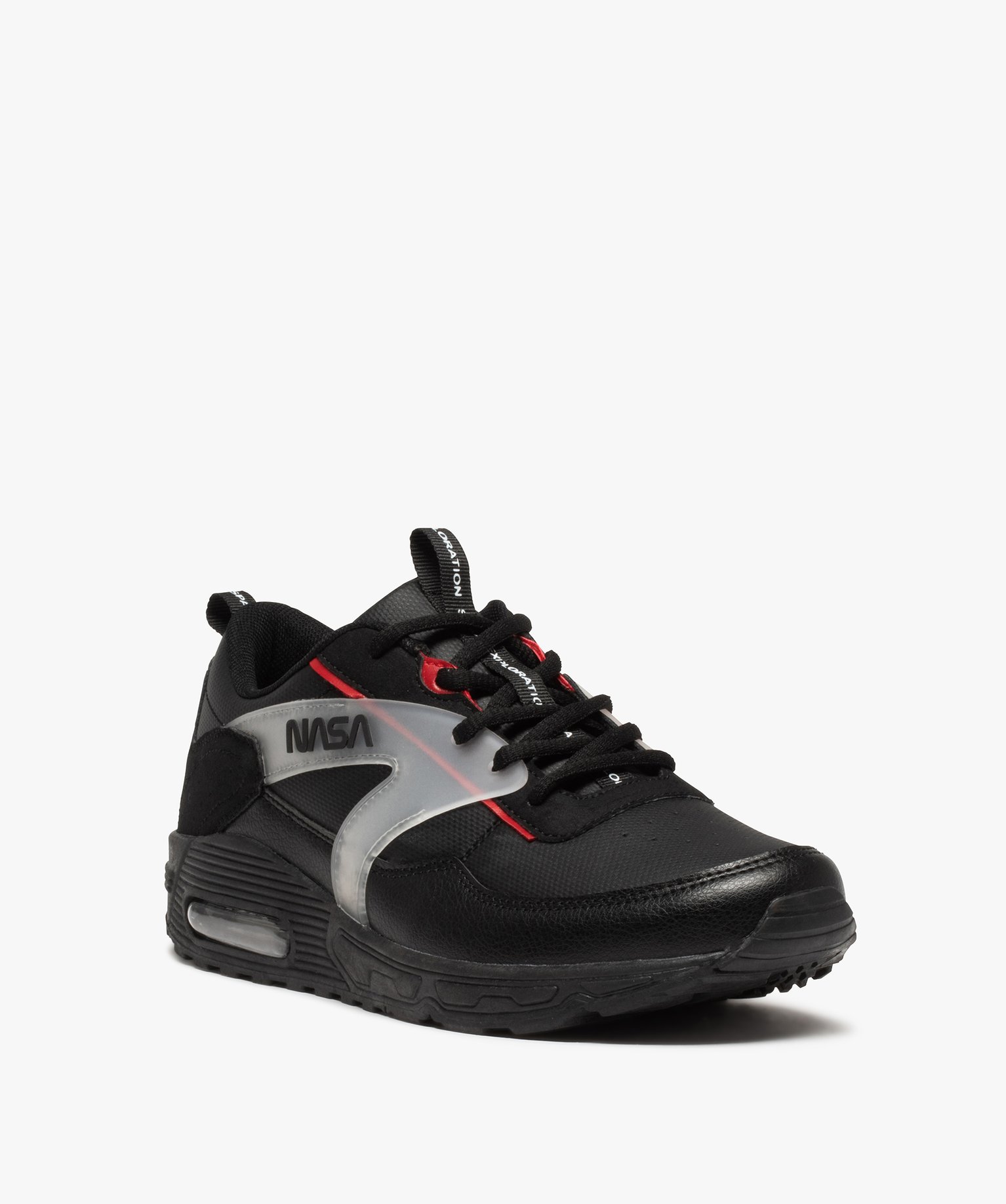 Baskets homme à lacets et à bulle d’air - Nasa noir | GEMO