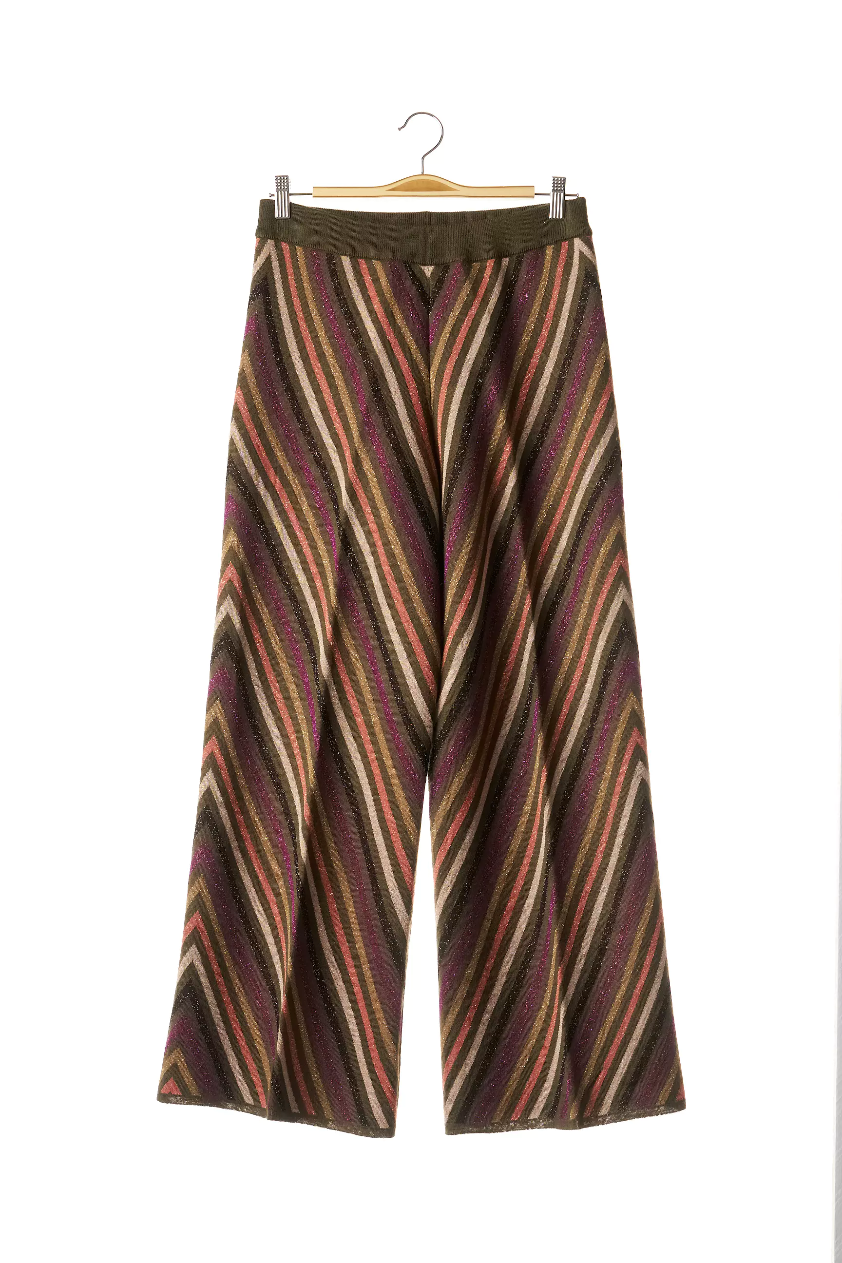 Twinset Pantalons Larges Femme couleur vert