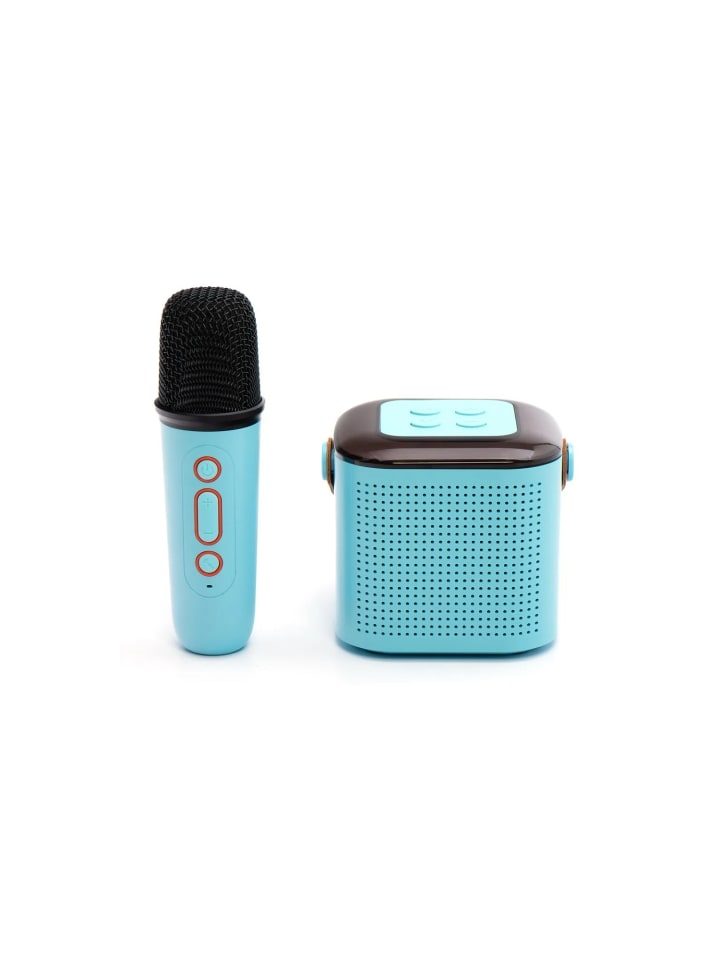 COFI 1453 Y1 Bluetooth Lautsprecher LED Karaoke Anlage mit Mikrofon 6W in Blau günstig kaufen onesize
