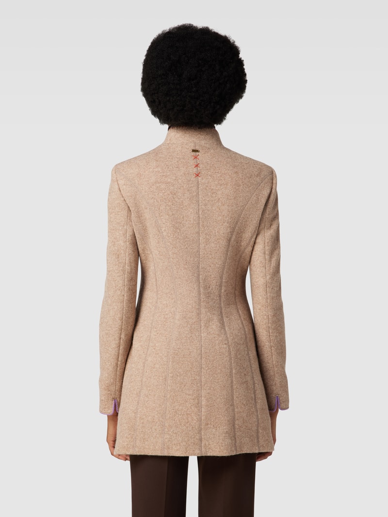 Blazer mit Stehkragen in sand