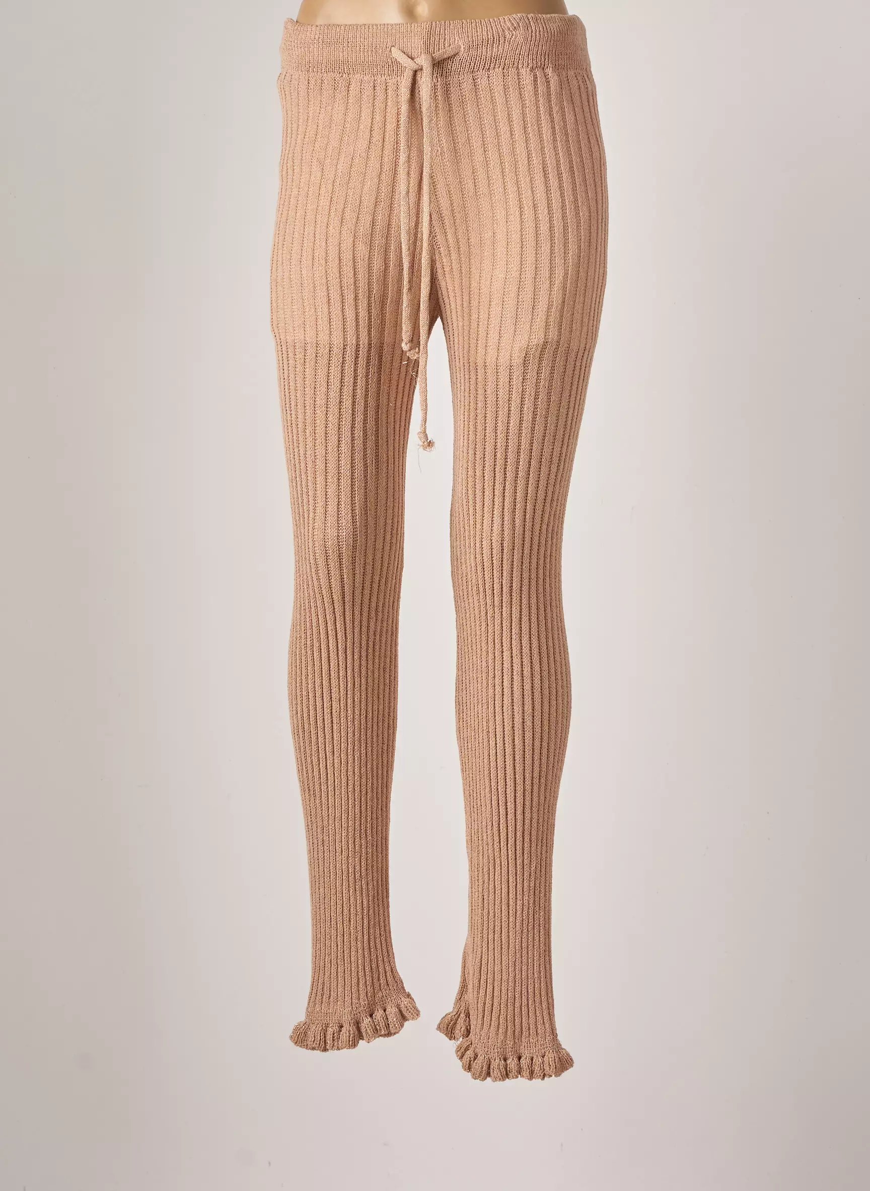Nekane Pantalons Flare Femme couleur beige