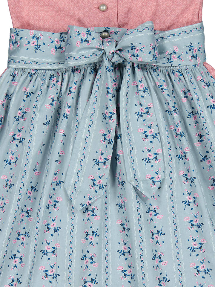 Turi Landhaus Dirndl in Rosa/ Hellblau günstig kaufen