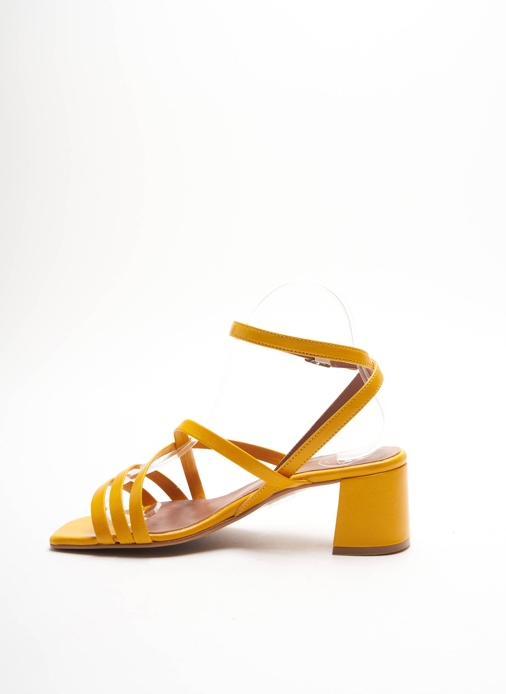 Sarenza Sandales Nu Pieds Femme couleur jaune