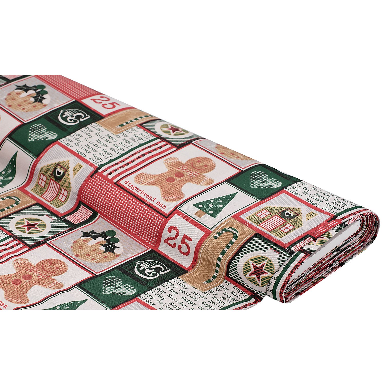 Weihnachtlicher Dekostoff Christmas Vintage 
