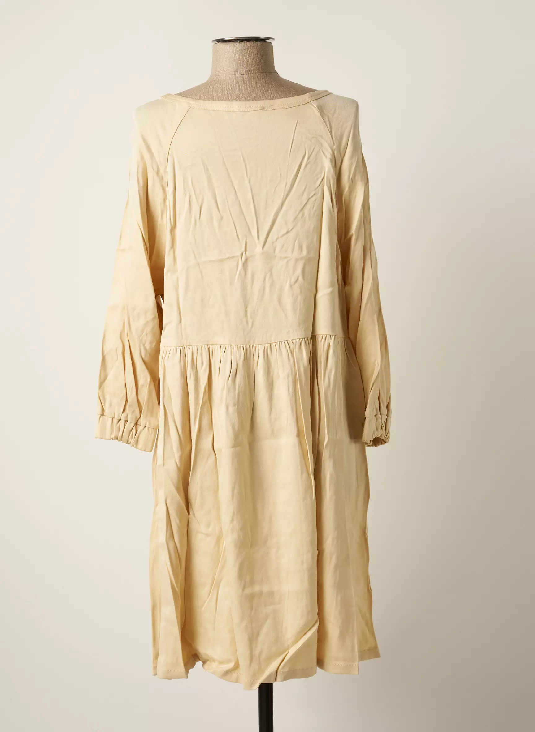 American Vintage Robes Mi Longues Femme couleur beige