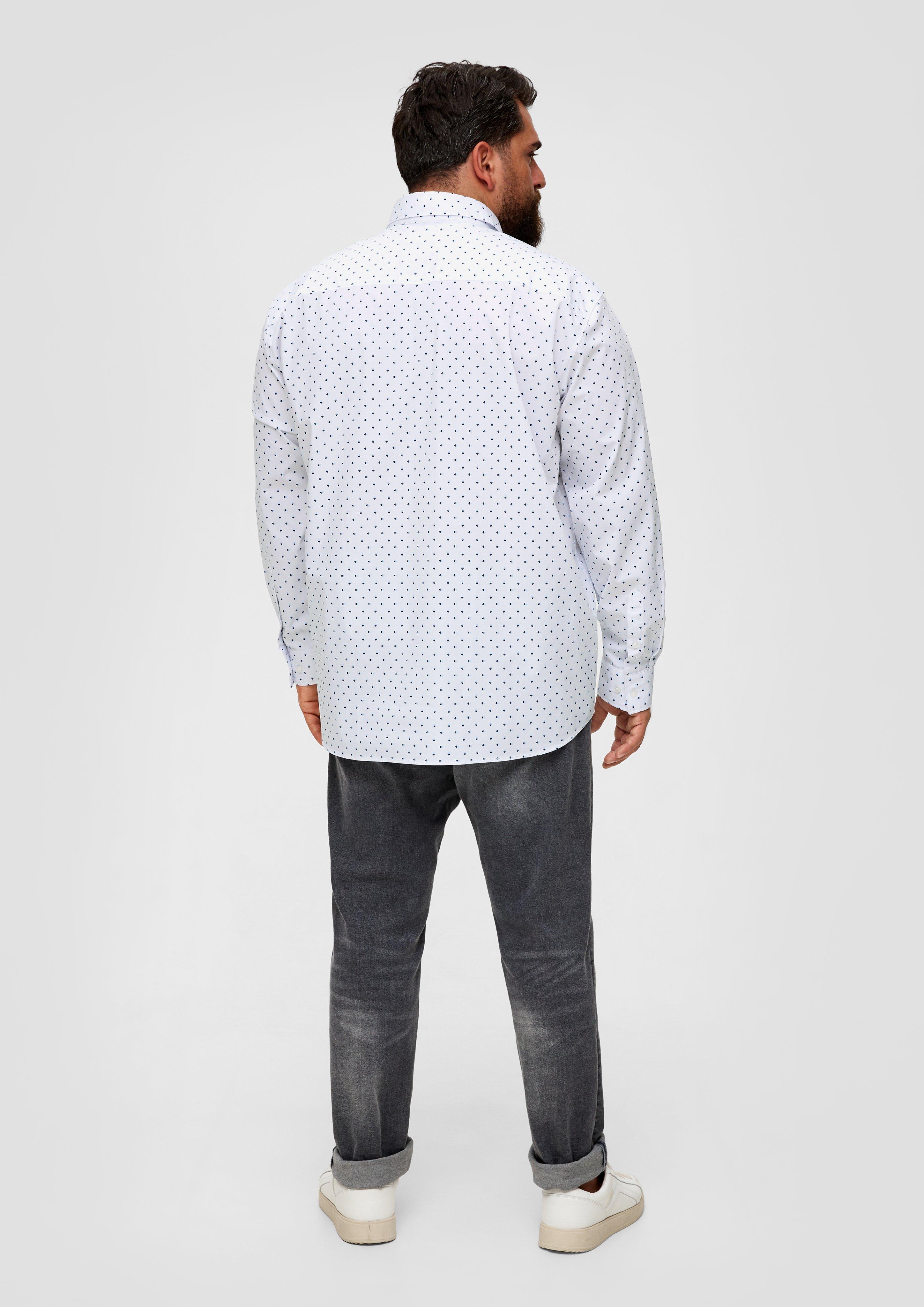 Slim: Hemd aus Baumwollstretch  2139563-01A0