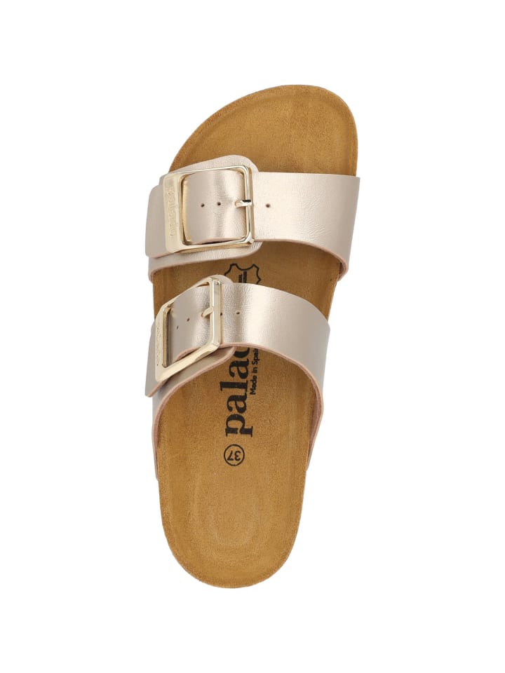 palado Pantoletten in beige metallic günstig kaufen