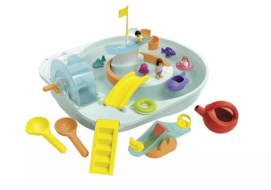 JUNIOR AQUA: Wasserbahn mit Wasserspielplatz und Lerneffekten