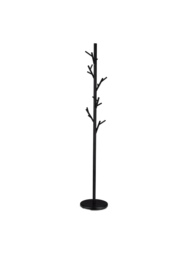relaxdays Garderobenständer in Schwarz - (H)176 x Ø 30 cm günstig kaufen onesize