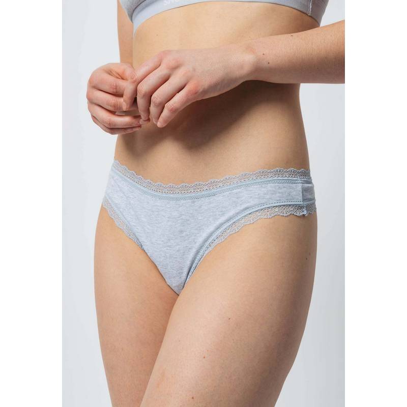 Snocks Tangas mit Spitze aus Bio-Baumwolle Unterhose Damen