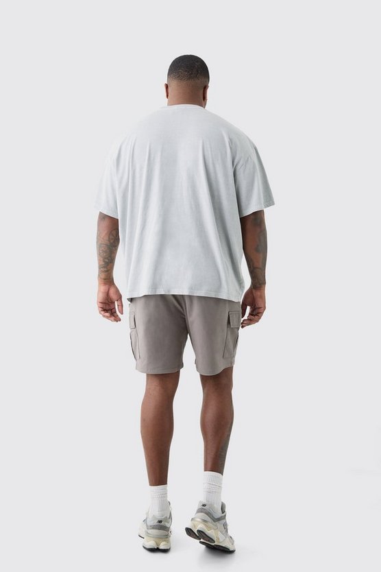 Plus Oversize T-Shirt mit floralem Print