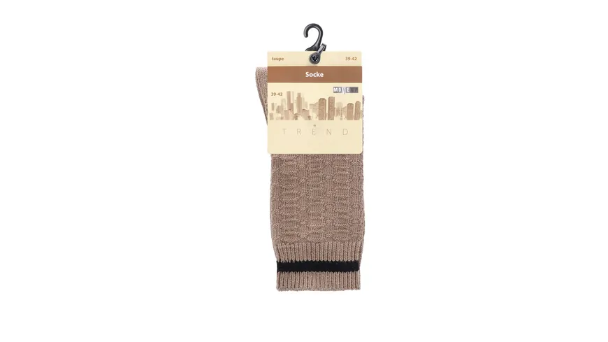 MOVE UP Herren Socken Stiefel Struktur taupe