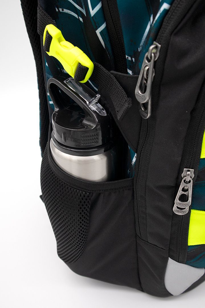 neoxx Schulrucksack Active, Flash yourself, aus recycelten PET-Flaschen