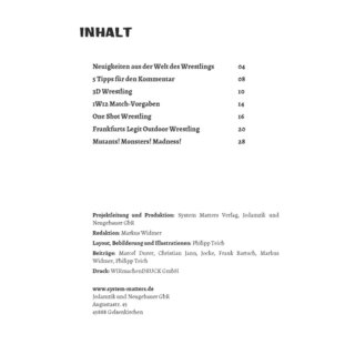 World Wide Wrestling RPG: Fanzine - Der Cutter (DE)