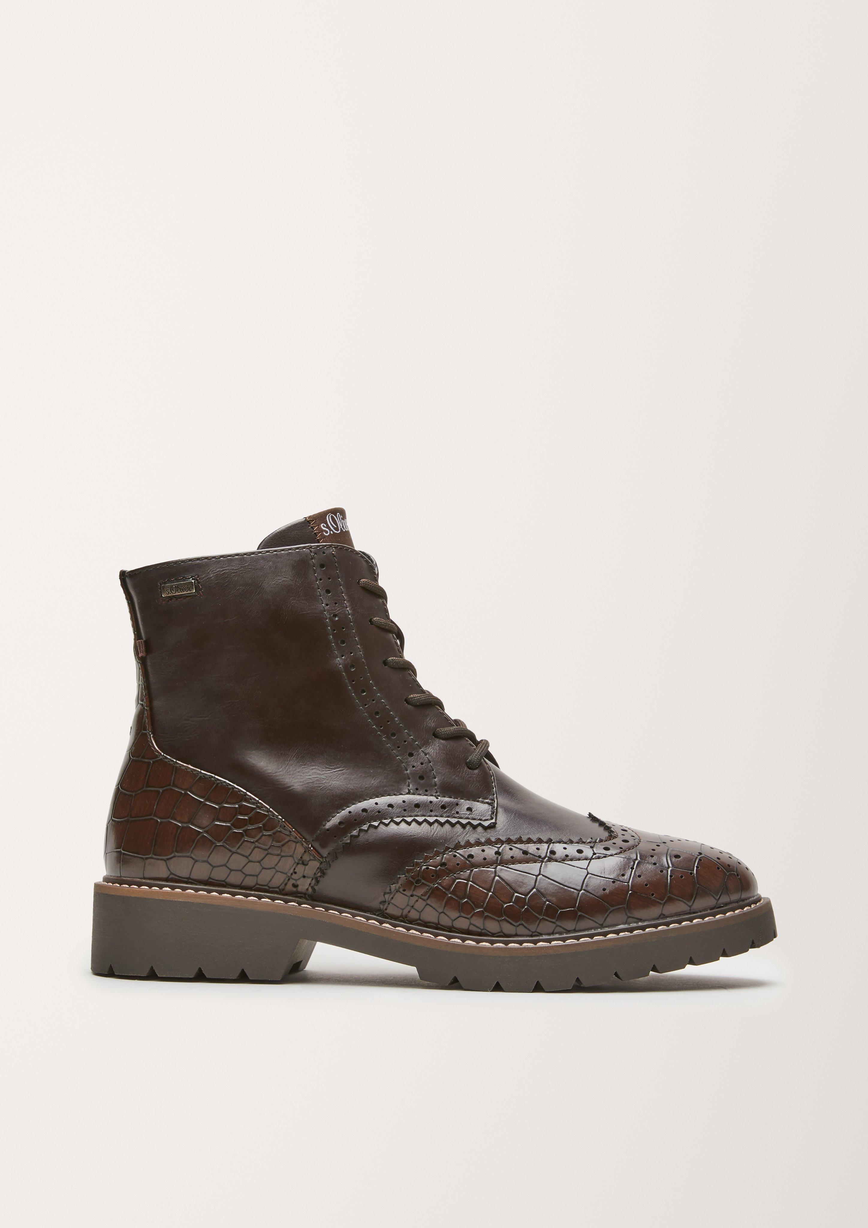 Brouge-Boots in Leder-Optik  101.107.101.25247-340
