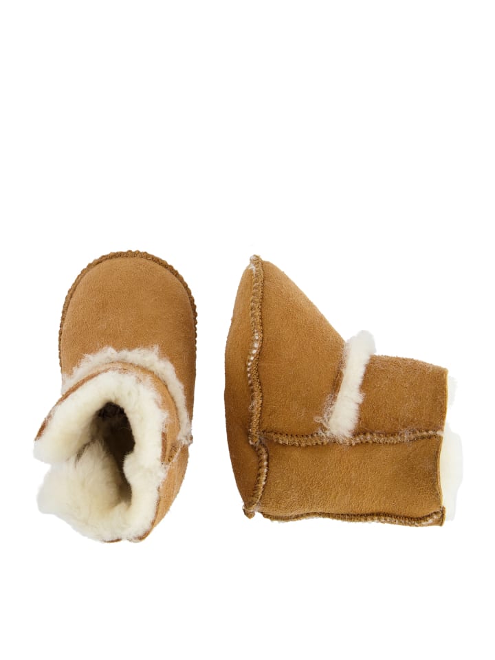 Warmbat Hausschuhe Hay Baby Bootie in Cognac günstig kaufen