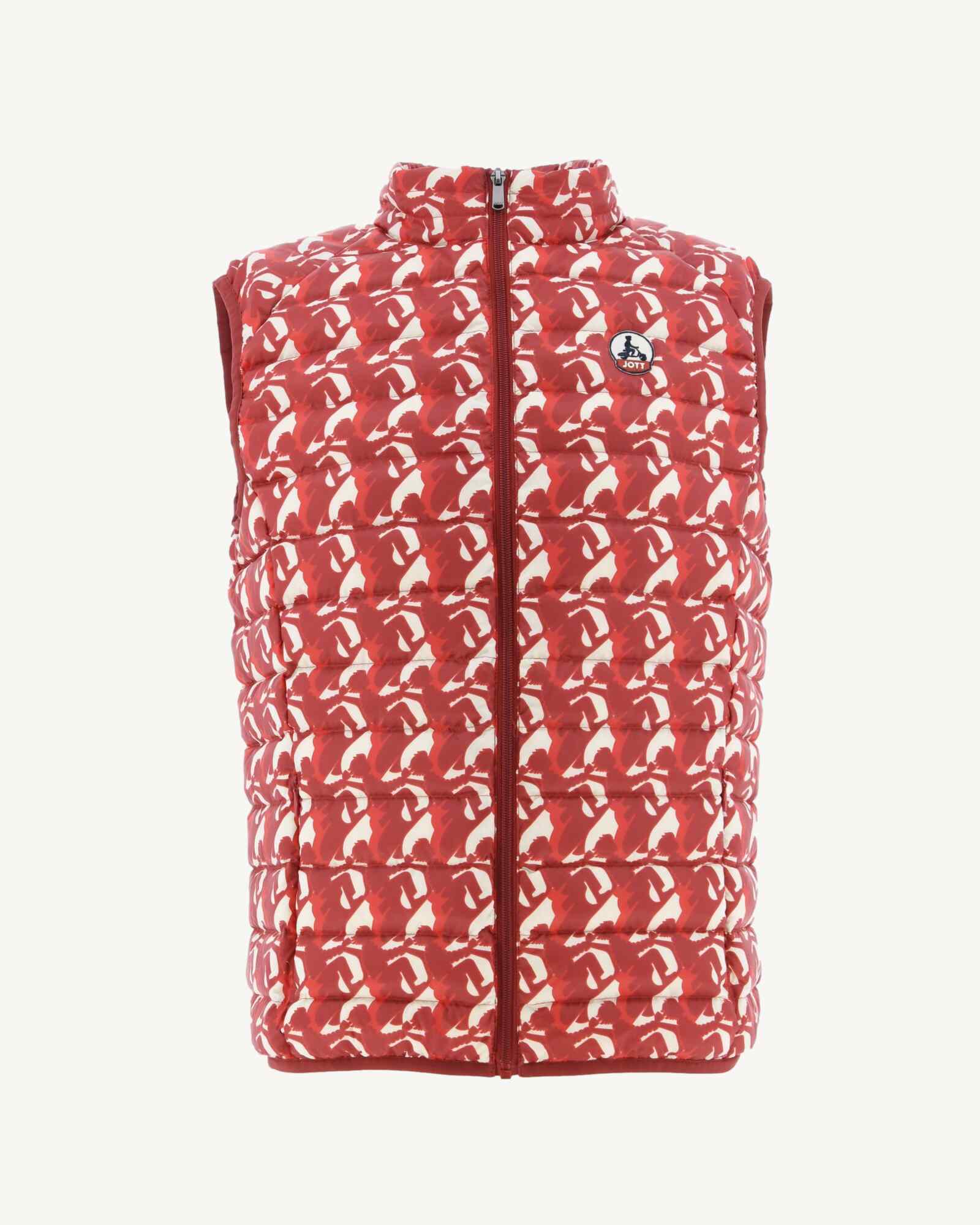Doudoune sans manches Monogram rouge vif Tom